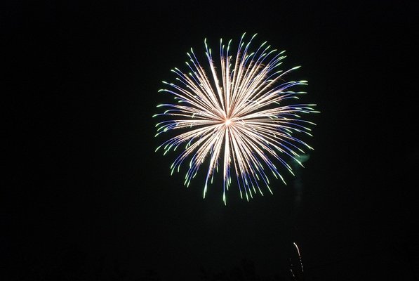 Colorfull fireworks shell