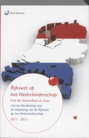 9789035245099 gerard rene de groot rijkswet op het nederlanderschap 2010 2011 178