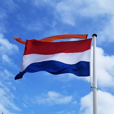 Nederlandse vlag oranje wimpel