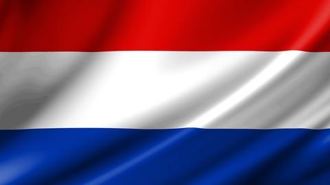 Nederlandse vlag rood wit blauw