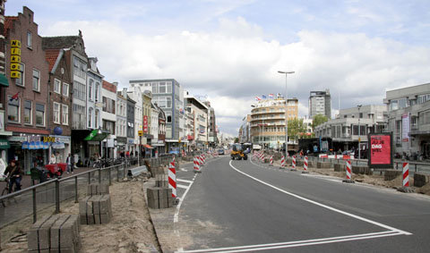 Tijdelijk verwijderen bushaltes vredenburg mei 2007