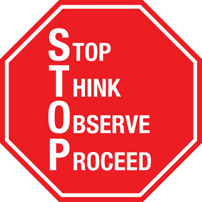 Stop sign s.t.o.p.
