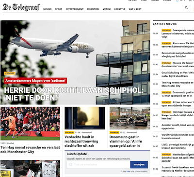 screenshot Telegraaf.nl 14-1-23
