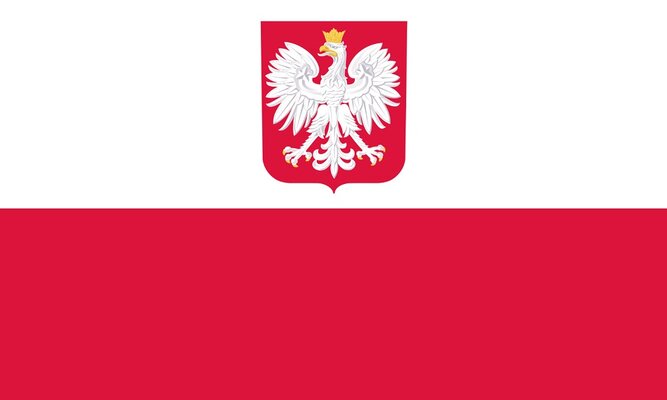 Polen vlag staatsvlag handelsvlag