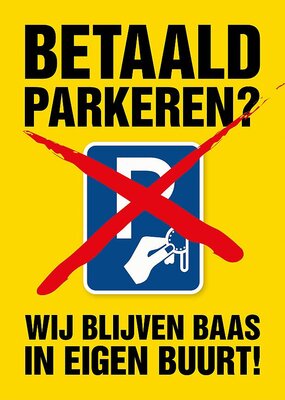 Betaald parkeren a4 groot