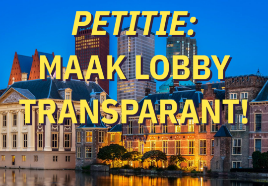 Petitie lobbyregister 2 540x375