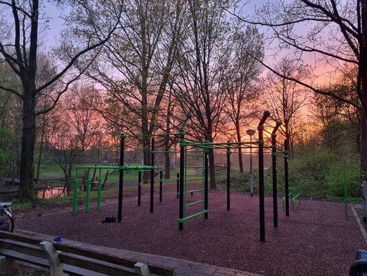 Calisthenics park foto petitie
