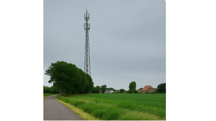 Oudenhoorn met mast