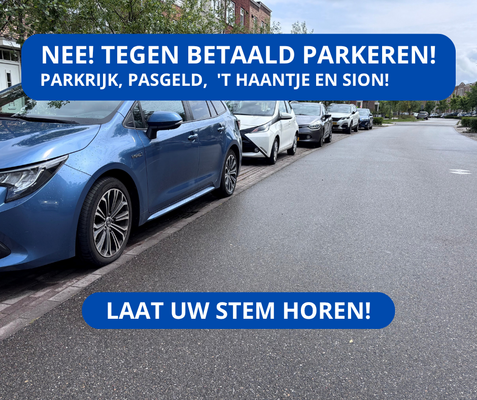 Nee! tegen betaald parkeren haantje en het sion! %281%29