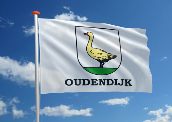 Plaats oudendijk vlag