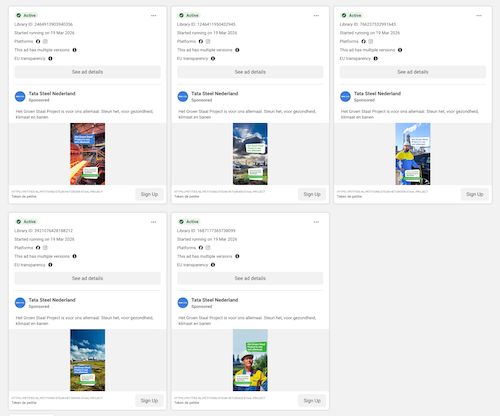 advertentiecampagne Tata Steel