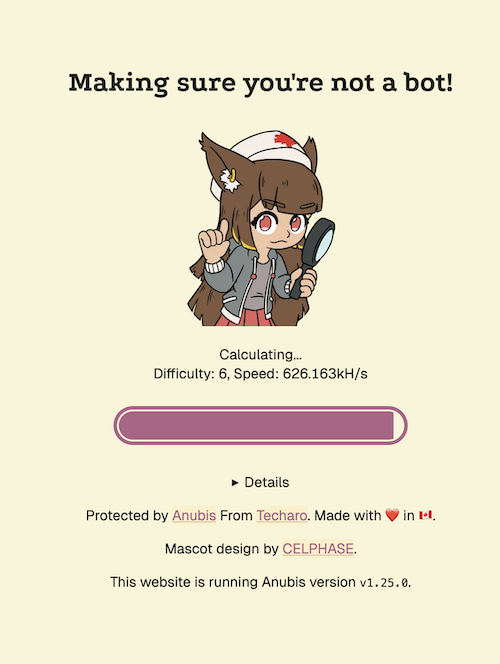 making sure you're not a bot
