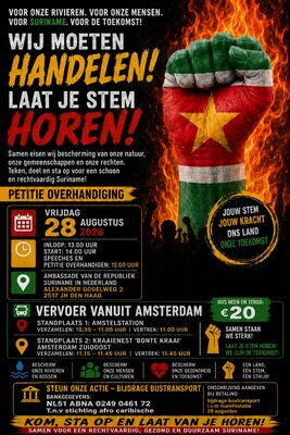 Pamflet petitie event