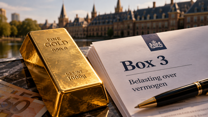 Goudstaaf en box 3 bij het binnenhof