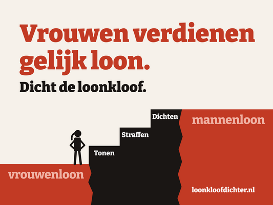 Vrouwen verdienen gelijk loon 4x32