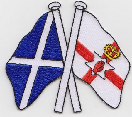 Scotland northern ireland friendship flag embroidered badge a430 5896 p
