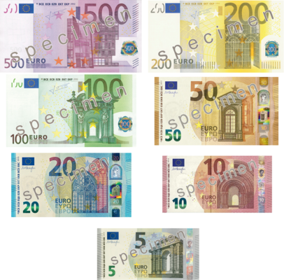 Euro series banknotes